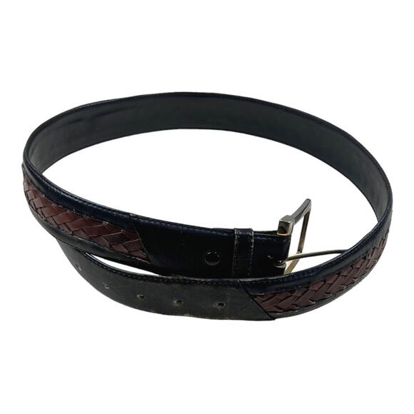 Braided Cowhide Leather Belt - Picture 1 of 5